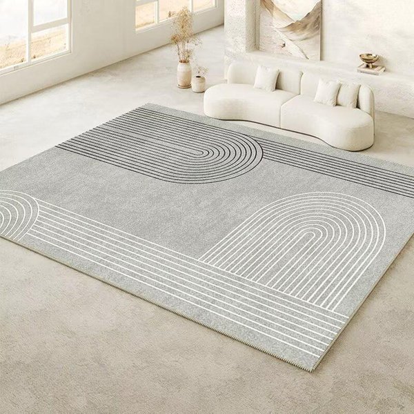 Prosty Luksusowy Dywan Dekoracja Domu Salon Sypialnia Dywaniki Nocne Balkon AntypośLizgowy Izable Gabinet Mata PodłOgowa Zmywalna 1.9X2.9Ft(60X90Cm)-image