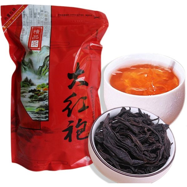 250G Té Oolong Da Hong Pao Té Negro Premium Hojas Sueltas Original OrgáNico Set De Regalo-image