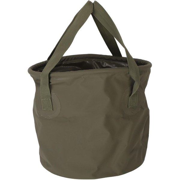 Cubo Plegable De Camping Color Verde Od, Cubo Plegable Para Acampar, Cubo PortáTil Plegable Para Almacenamiento De Agua Para Pesca, Viajes, TamañO PequeñO 10L Black-image