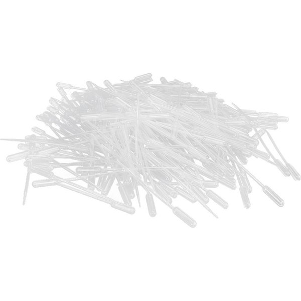 500 Unidades Pipetas De Transferencia De PláStico Desechables Graduadas Cuentagotas Herramienta De Embalaje De Maquillaje White-image