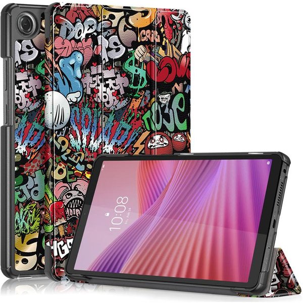 Etui Na Tab One 8.7 Modne Malowane Magnetyczne Smart TB305FU TB305XU SkóRzane Pokrowiec Na K9 8.7 Cala Etui Coque Funda Lenovo Tab One 8.7-image