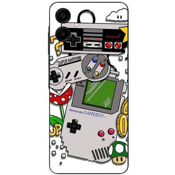 Coque De TéLéPhone - Maniacase - Samsung Galaxy A06 - Silicone - Souple - Vintage Nintendo Negro-image