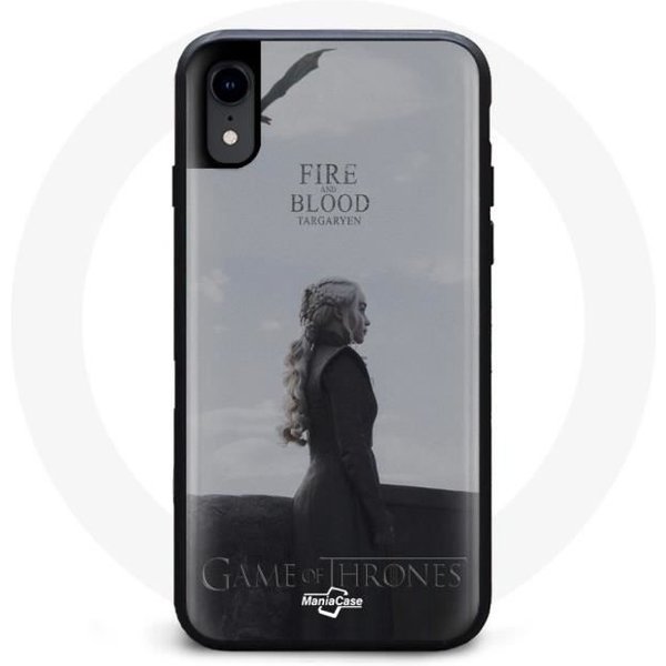 Funda - Maniacase - Iphone X - Juego De Tronos - Daenerys Targaryen - ProteccióN Flexible Negro-image