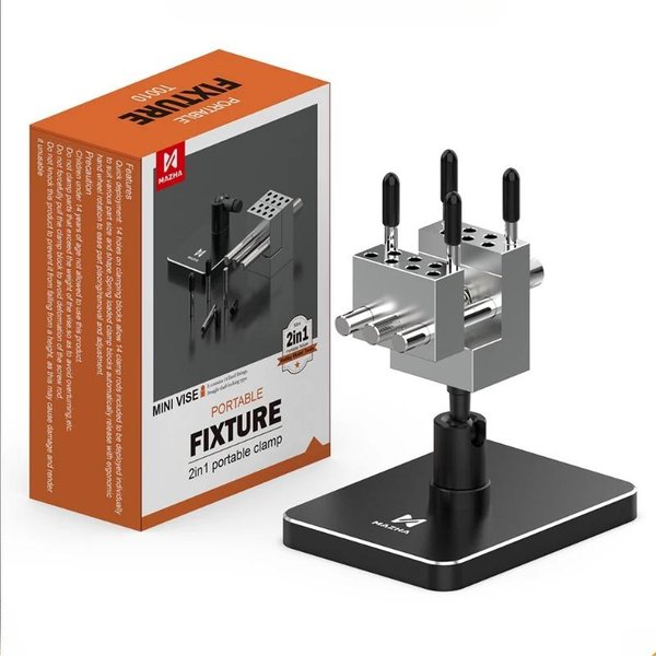 Mazha T0010 Mini Prensa De Mesa PortáTil 2 En 1 Abrazadera Compacta Ajustable Para Modelismo Hobby Bricolaje Herramienta De PrecisióN Accesorios-image