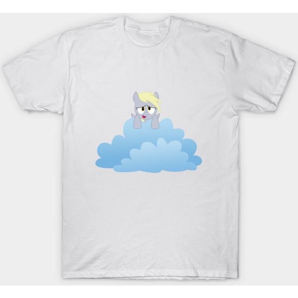Camiseta Mujer Nube Derpy Harajuku Estampado Kawaii Camiseta Verano Manga Corta Camiseta Top Femenino 4XL White-image