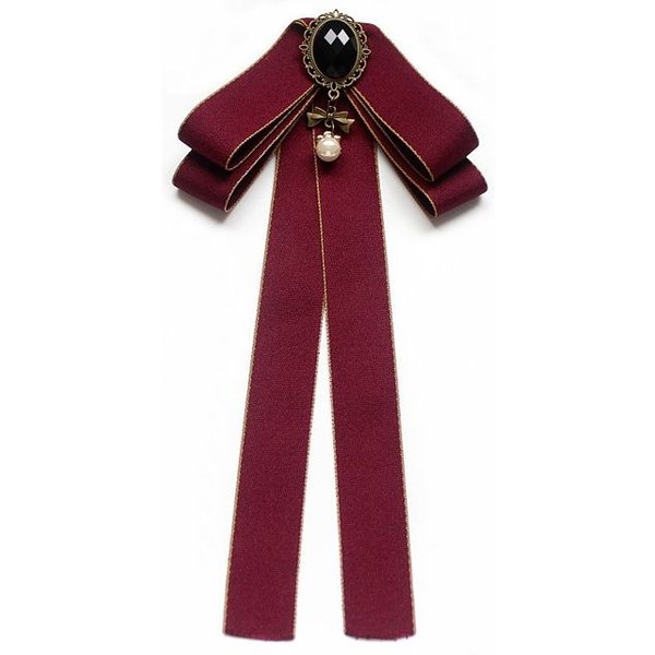 Nowe Broszki Damskie Unisex Muszka Dla Kobiet PerłA Kryształ Wisiorek KołNierz Pin Koszula Ubrania Krawat Kokarda Garnitur Akcesoria-image