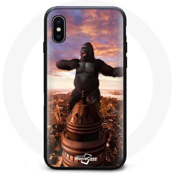 Funda - King Kong - Iphone XS Max - Flexible - Negra - ProteccióN Contra Golpes-image