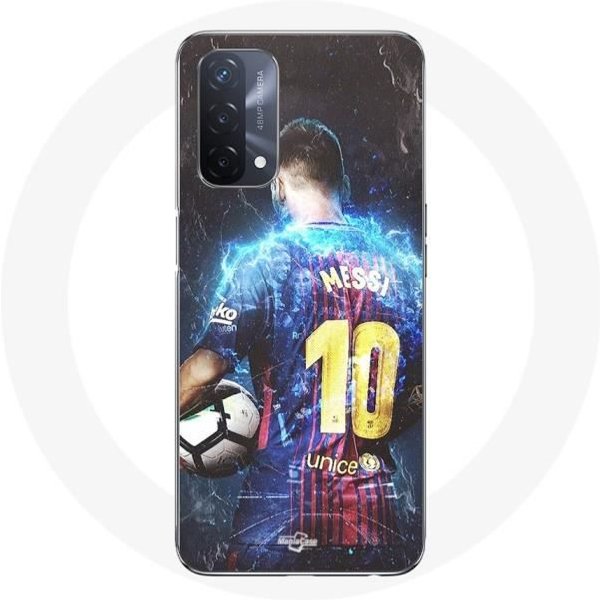 Funda - Maniacase - Oppo A93 5G - Lionel Messi - Flexible - FúTbol - Blanco-image