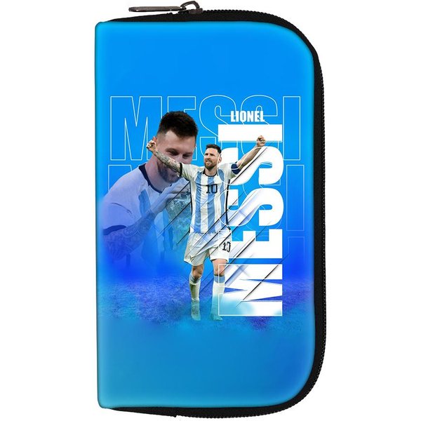 Damska MęSka Torebka KopertóWka Torba Na SłUchawki Portfele M-Messi PrzenośNa Portmonetka Na PieniąDze I Monety Torby Na PieniąDze I Karty Kredytowe Torba Do Przechowywania Gwiazdy PiłKi NożNej Blue-image