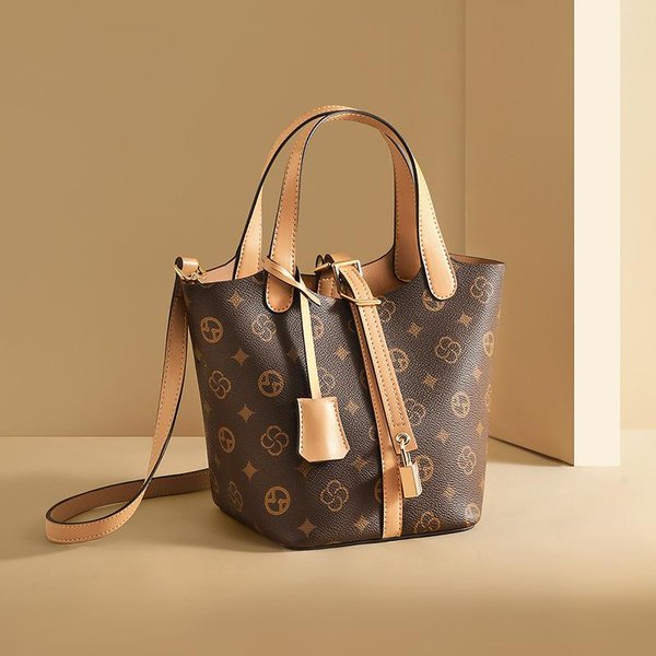 Nuevo Bolso Balde De OtoñO E Invierno Bolso Cruzado Para Mujer Bolso De Mano De Un Hombro Gran Capacidad VersáTil Bolso Para Mujer-image
