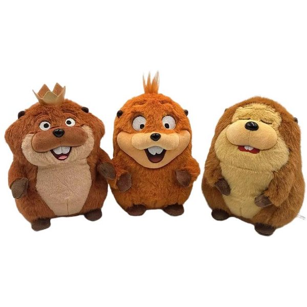 Peluche De Hoppers De Anime Lindo Rey Georges Tom Lagarto Peluche Animal De Peluche Suave Castor Peluche MuñEco Juguete Regalo De CumpleañOs Para NiñO-image