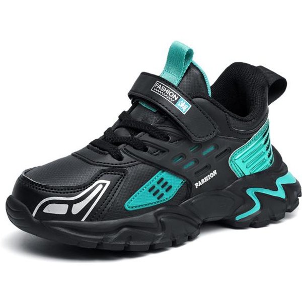 Zapatos Para NiñOs Zapatillas Infantiles OtoñO Invierno Zapatos Para Caminar Antideslizantes Ligeros Deportivos Zapatos Infantiles Zapatillas De Calidad Para NiñOs 38 Black-image