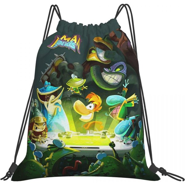 KreskóWkowe Gry Rayman Legends Plecaki Wielofunkcyjne Torba Ze Sznurkiem Kieszeń Torba Na Buty Torby Na KsiążKi Na PodróżE Szkołę One Size-image