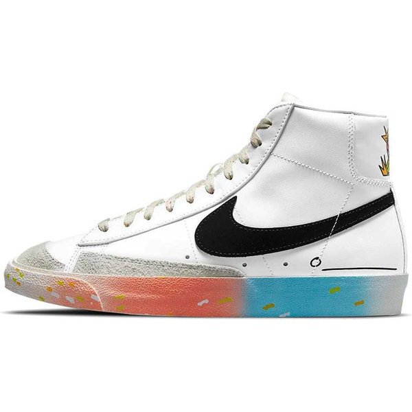 Nike Blazer Mid 77 Vintage Make It Count MęSkie Sneakersy BiałE Czarne ŻAglowe DJ4278-101 40.5 White-image