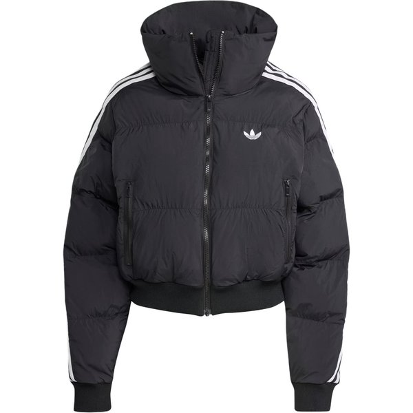 Adidas Originals Adicolor Pasiasta LuźNa Kurtka Z DłUgim RęKawem Damska Kurtki JX2970 S Black-image