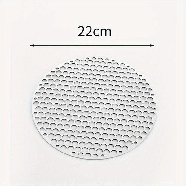 Siatka Do Grilla Ze Stali Nierdzewnej OkrąGłA Metalowa Siatka Do Grillowania Ruszt Siatka Camping Piknik Stojak Na żYwność Grill Grill Akcesoria NarzęDziowe Kuchenne 22Cm Srebro-image