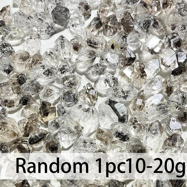 Diamante Herkimer Natural Cristal Blanco Mineral EnergíA Piedra Cruda Cristal Reiki SanacióN Piedras Preciosas Poder DecoracióN Del Hogar 1-10G 1Pc-image