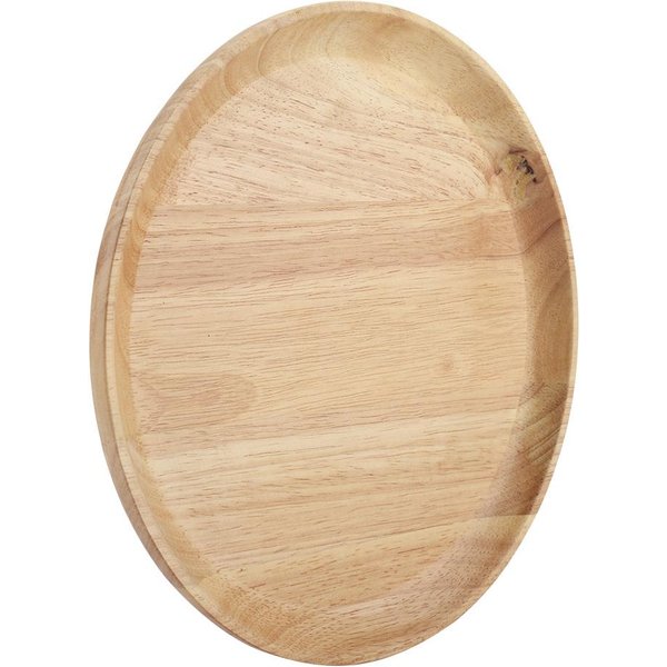 OkrąGłA Drewniana Taca Do Herbaty Sushi PrzekąSki Owoce Talerz Do Serwowania Danie Do Domu Restauracji 18*18Cm-image