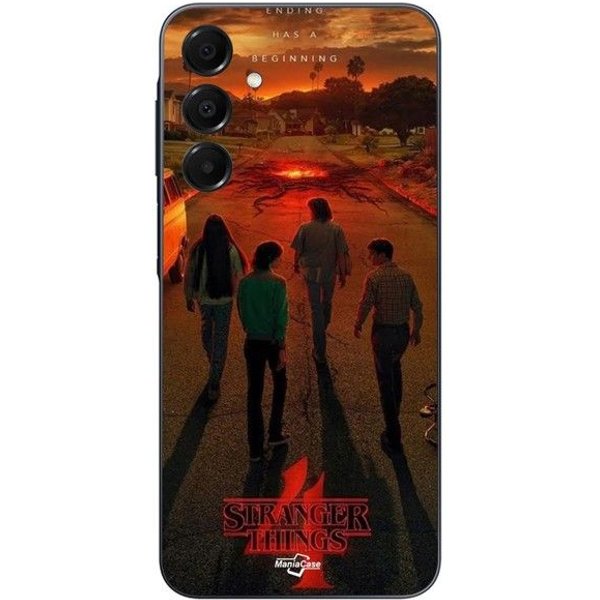 Funda Para Samsung Galaxy A16 Stranger Things Temporada 4 Maniacase Negro-image