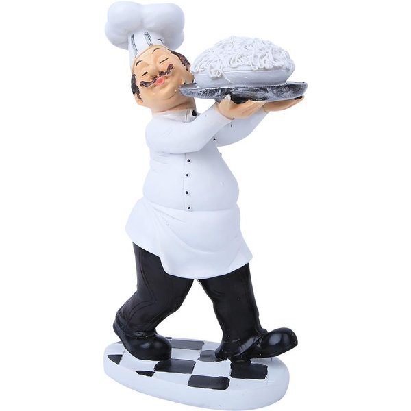 DecoracióN De PasteleríA Regalo Adorno Chef Resina FuncióN DecoracióN Para Restaurante Elegante CafeteríA Cup-Toasting Chef-image