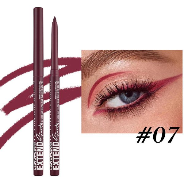 Matowy Brokatowy żEl Do Eyelinera W Kredce GłAdki Wodoodporny Niebiesko-BrąZowy Eyeliner SzybkoschnąCy Matowy Korektor W Pisaku DłUgotrwałY Makijaż Oczu-image