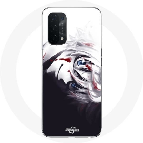 Coque Maniacase Pour Pour Oppo A74 5G Anime Manga Killua Zoldyck Hunter X Hunter Affiche Negro-image