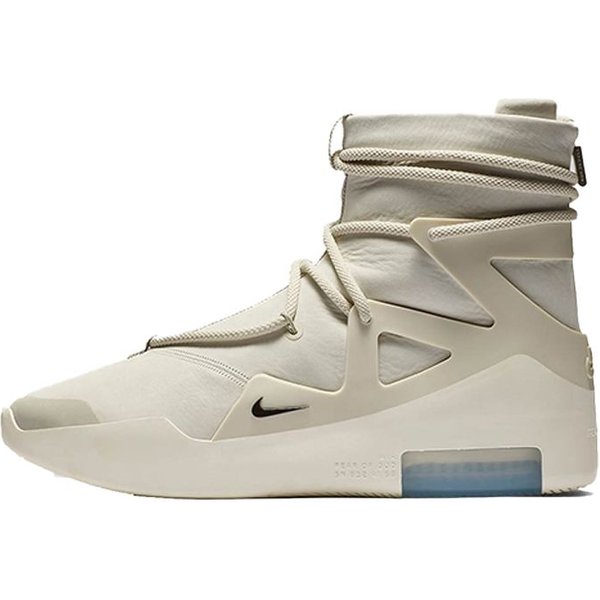 Zapatillas Unisex Nike Air Fear Of God 1 Light Bone Blanco Negro AR4237-002 40-image