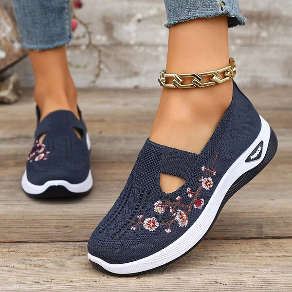 Zapatillas De Verano Transpirables Para Mujer Suela Suave Antideslizante Zapatos Casuales Zapatos Para Caminar 36 Brown-image