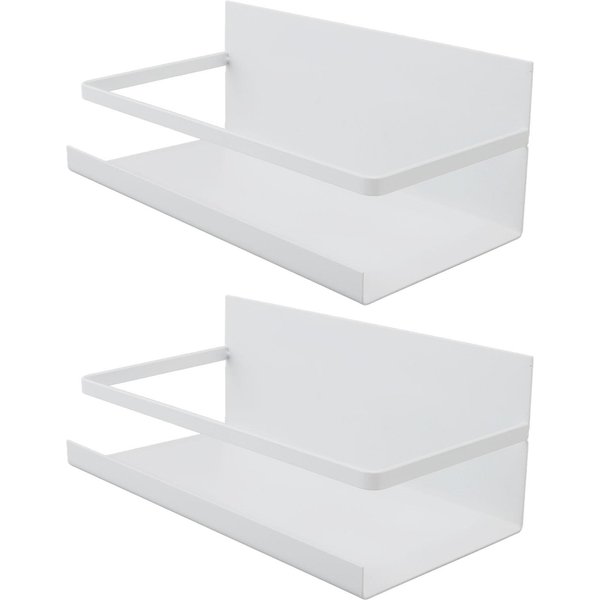 2 Sztuki Kuchnia PółKa Magnetyczna Na LodóWkę ŻElazna OszczęDzająCa Miejsce Wielofunkcyjna Magnetyczny Organizer Na Przyprawy Do-image