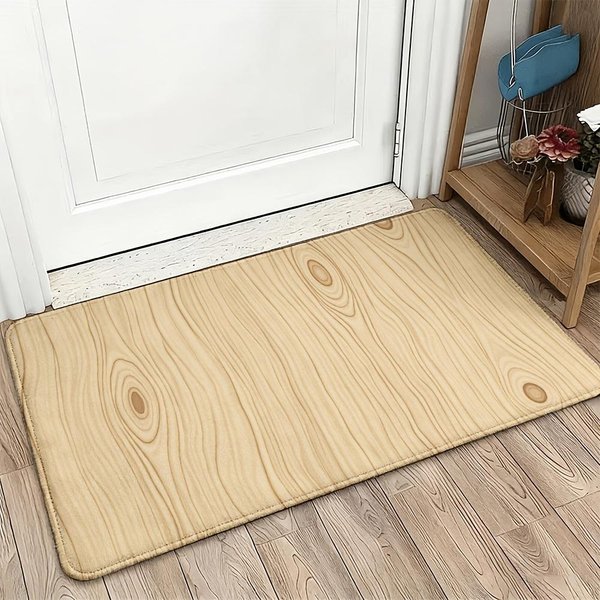 WytrzymałA Mata WejśCiowa Z WygląDem Naturalnego Drewna Do Przedpokoju WystróJ Domu Mata PodłOgowa Dywanik WewnęTrzny ZewnęTrzny 40X60Cm 60X90Cm24X35In-image