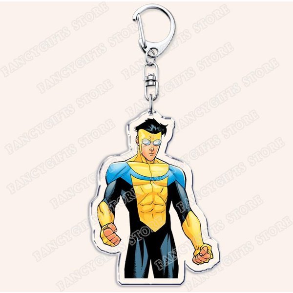 Popularne Adultowe Animowane Superbohater Invincible Breloczki Do AkcesorióW Torby Omni Man Breloczki BiżUteria Fani Graczy Przyjaciele Prezenty Gray-image