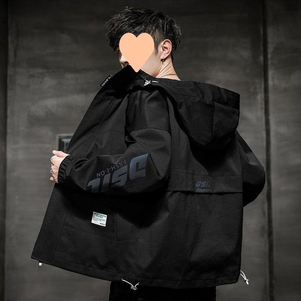 Chaqueta Primavera Y OtoñO Invierno Nueva Chaqueta VersióN Coreana Trendy Casual Terciopelo Engrosado Guapo Top De OtoñO M Black-image