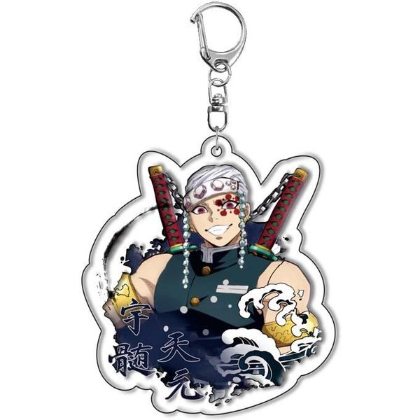 Demon Slayer Kimetsu No Yaiba Kamado Tanjiro Nezuko Llavero AcríLico Encantador Merchandising De Anime Listo Para EnvíO Transfronterizo 55Mm-image