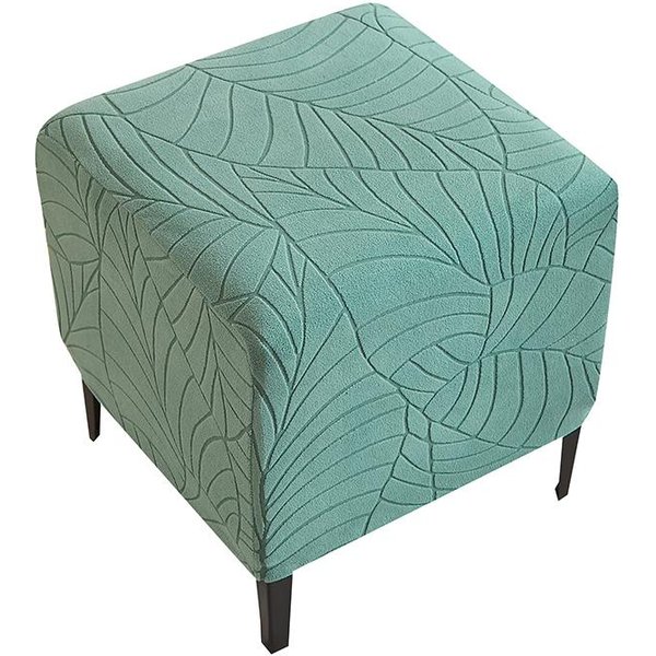 Funda Jacquard Para SillóN Tipo Tino Con Hojas Para Sala De Estar Spandex Cubre Sillones De Club EláSticos Fundas EláSticas Para Sofá Individual Barra De Bar Hotel-image