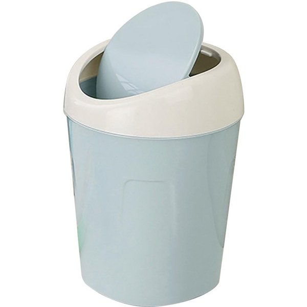 Mini Cubo De Escritorio PequeñO Cubo De Basura Con Tapa Cubo De Basura Para Dormitorio Caja De Almacenamiento Limpia Cubo De Basura Escritorio Para El Hogar Papelera Suministros De Oficina-image
