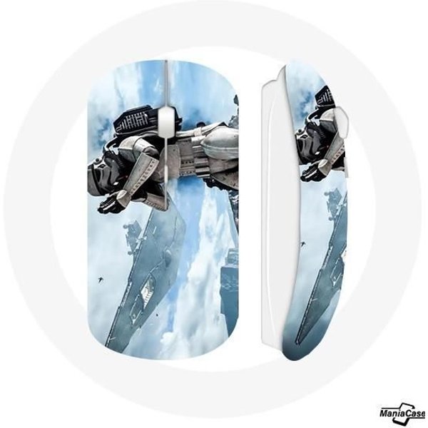 Mysz Bezprzewodowa - Star Wars - Battlefront - Kompatybilna Z Mac I PC - DołąCzony Klucz USB - BiałA-image
