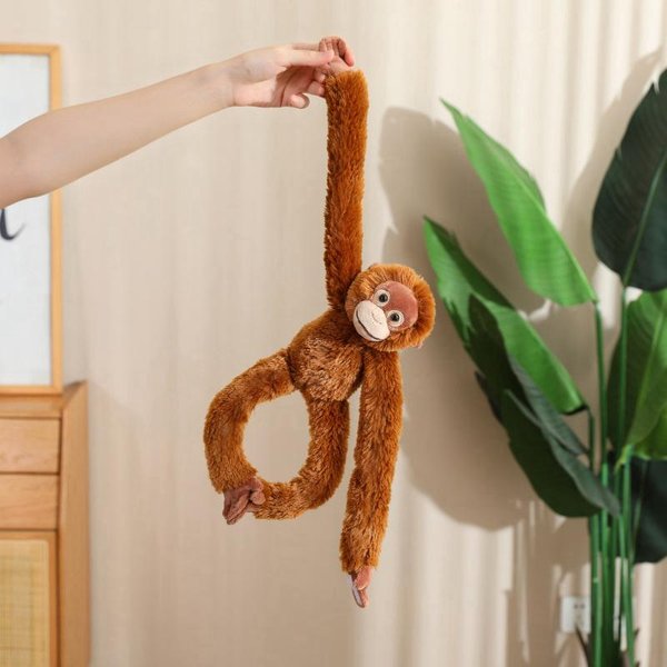 3545Cm ZwierzęTa Matka-Dziecko Pluszowa Zabawka DłUgie RęCe Puszysty Lemur Orangutan MałPa Szympans Lenivec Pluszowa Wypchana Zabawka Prezent 35Cm Head To Feet-image