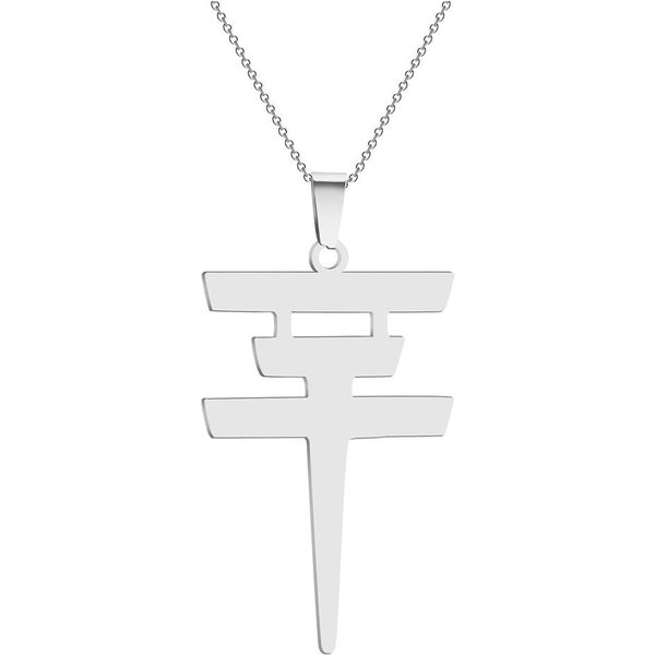 Vintage Tokio Hotel Naszyjnik Ze Stali Nierdzewnej Wisiorek Naszyjniki Choker MężCzyźNi Kobiety BiżUteria Akcesoria Srebro-image