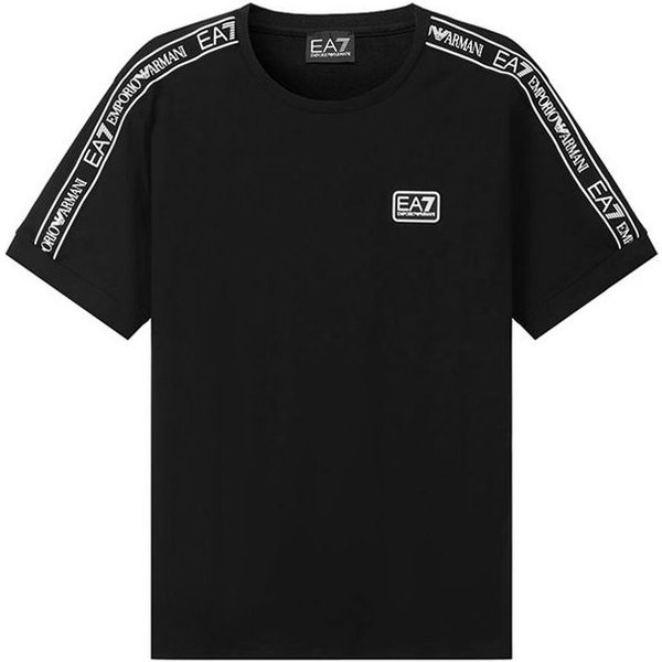 Emporio Armani Ss22 Camiseta De AlgodóN Con Cuello Redondo Para Hombre Tops Negro 3LPT18-PJ02Z-0200 S-image