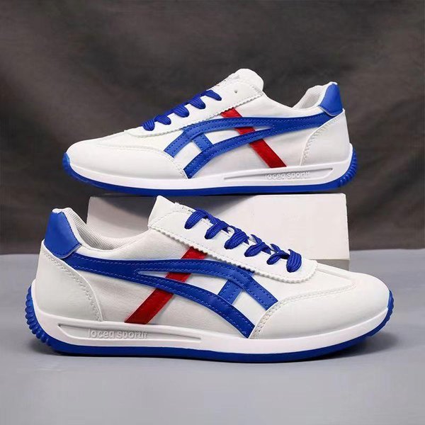 Zapatos De Hombre, Nuevos Zapatos De Lona Transpirables, Deportivos, Casuales, Blancos, Para Estudiantes, Modernos, Cortez, Suela Suave, Elegantes. 42-image