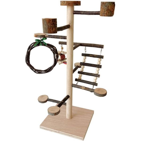 Juguete Para PáJaros Soporte Gimnasio Para Loro Jaulas Para PáJaros De Pie Columpio PequeñO Mediano Jaula Para PáJaros Escalera Para Trepar Perchas Para Loro Cotorras 1 Black-image