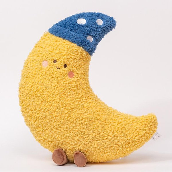 Bonita MuñEca De Peluche Con Forma De Cielo Almohada Linda Nubes Oscuras Sol Luna Estrellas Arco Iris Juguete DecoracióN Del Hogar Regalo Para NiñOs Y NiñAs About 40-45Cm-image