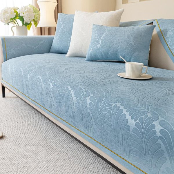 CojíN De Sofá De Terciopelo HolandéS Color SóLido Antideslizante Lavable Mueble De Sofá Cubre Sofá Jacquard Sencillez Para Las Cuatro Estaciones 70X70Cm 1Pcs-image
