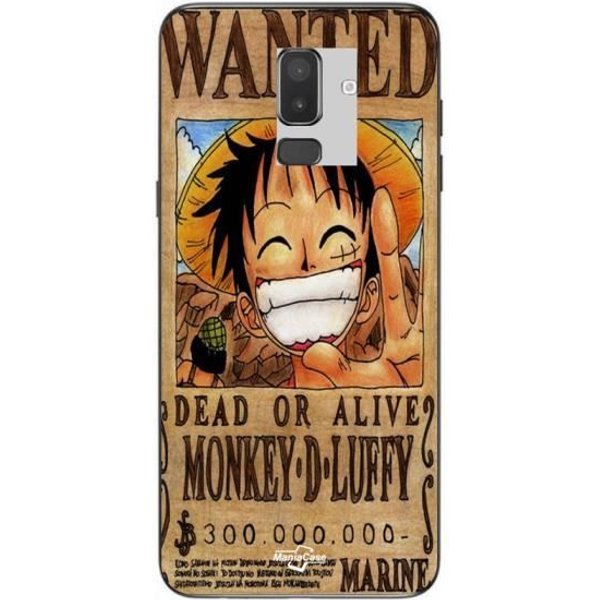 Funda Para Samsung Galaxy J8 2018 Con PóSter De One Piece Wanted Monkey D.. Caso De Luffy Mania-image