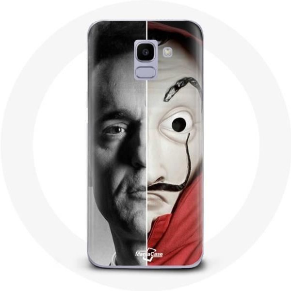 Funda Para Samsung Galaxy A8 2018 BerlíN La Casa De Papel BerlíN MáScara Dividida-image