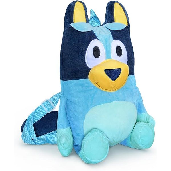 Niebieski Plecak Pluszowy Anime Dodatki 45CM Urocza Pluszowa Lalka Bingo Dekoracja Torba Na PrzekąSki Torba Do Przechowywania Prezent Dla Dzieci-image