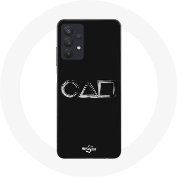 Funda - Maniacase - Samsung Galaxy A32 5G - Squid Game - Negro - Flexible Negro-image