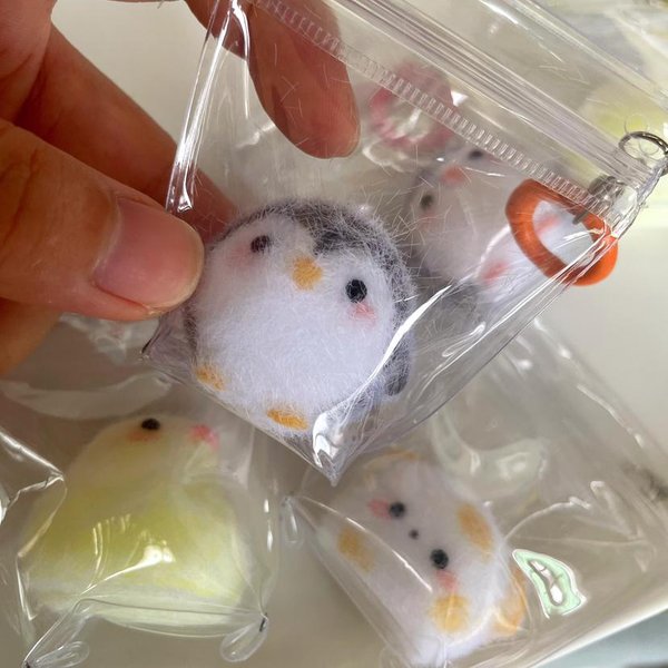 Lepki Mini Pingwin Kaczka TPR Squishy Do Redukcji Stresu Nowa Zabawka Fidget, Mini Zabawka Do ŚCiskania RelaksująCa-image