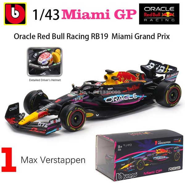 Bburago 1:43 F1 Red Bull Racing Rb19 #1 Verstappen #11 Perez AleacióN VehíCulo De Lujo FundicióN A PresióN Modelo De Coche De FóRmula Juguete Regalo-image