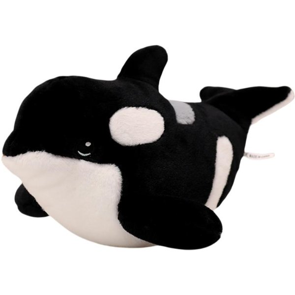 SimulacióN Peluche De Orca Asesina MuñEco De Pez Orcinus Orca Relleno Lindo TiburóN Dibujo Animado Suave Almohada Para Dormir NiñOs NiñAs Regalo Para Bebé 40Cm-image